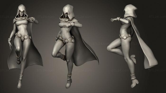 Figurines of girls (Raven 4, STKGL_1365) 3D models for cnc